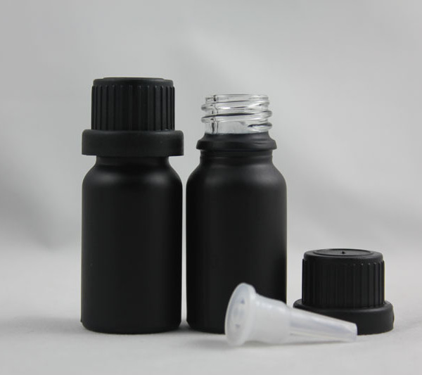10ML glass black Essential oil bottle 