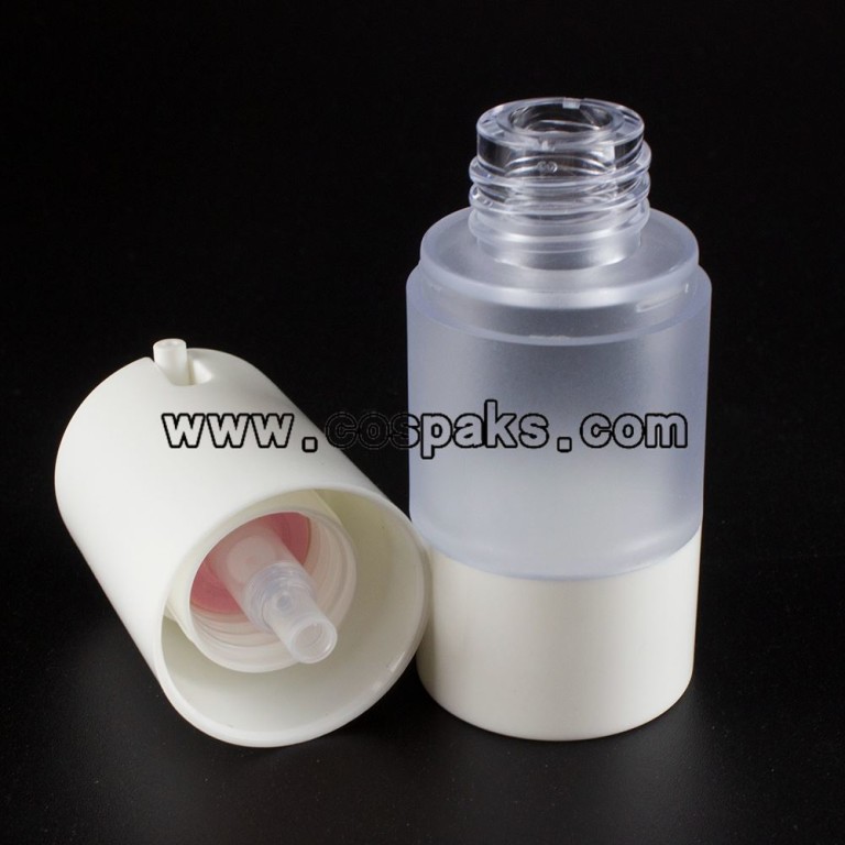 50pcs Frost 15 Ml Airless Bottle For Cosmetic - ShaoXing CosPack Store